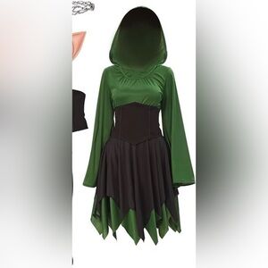 Renaissance Medieval Elf dress Costume # 2 ,Women X-Large,